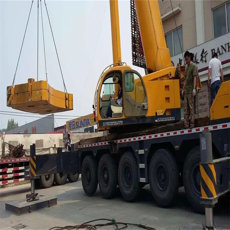 瑞昌县当地吊车出租|机器吊装|75吨|工厂搬迁服务